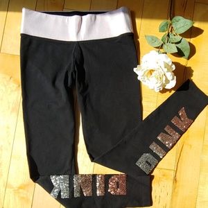 PINK Bling Yoga Leggings